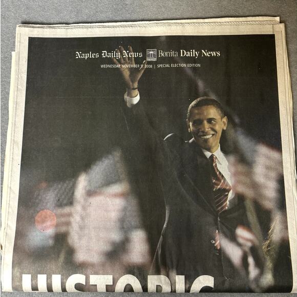 Election Win 2008 Obama Lot of 3 Naples, Fort Myers Bonita Springs FL NEVER READ - Picture 5 of 6